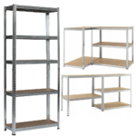 Regał magazynowy srebrny 5 półek