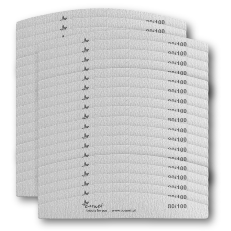 Pilnik półksiężyc-łódka 80/100 50 sztuk